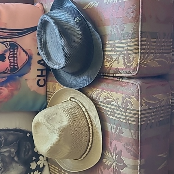 Bundle Of 2 Fedora Hats  Christys Crown Series Gray & 1 Khaki Fedora - Picture 16 of 16